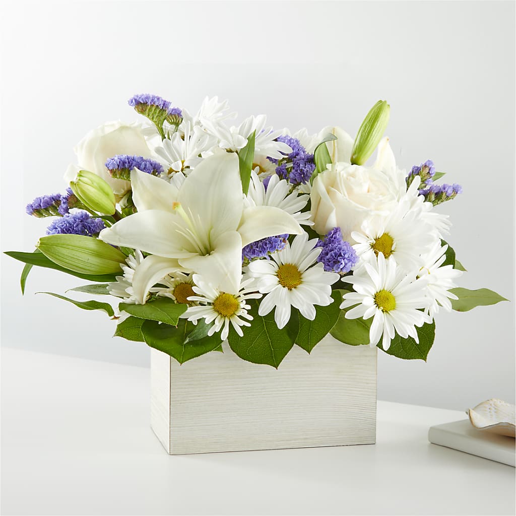 Beyond Blue Box Bouquet – BLOSSOMS & BOWS FLORIST & GIFTS, Springfield KY