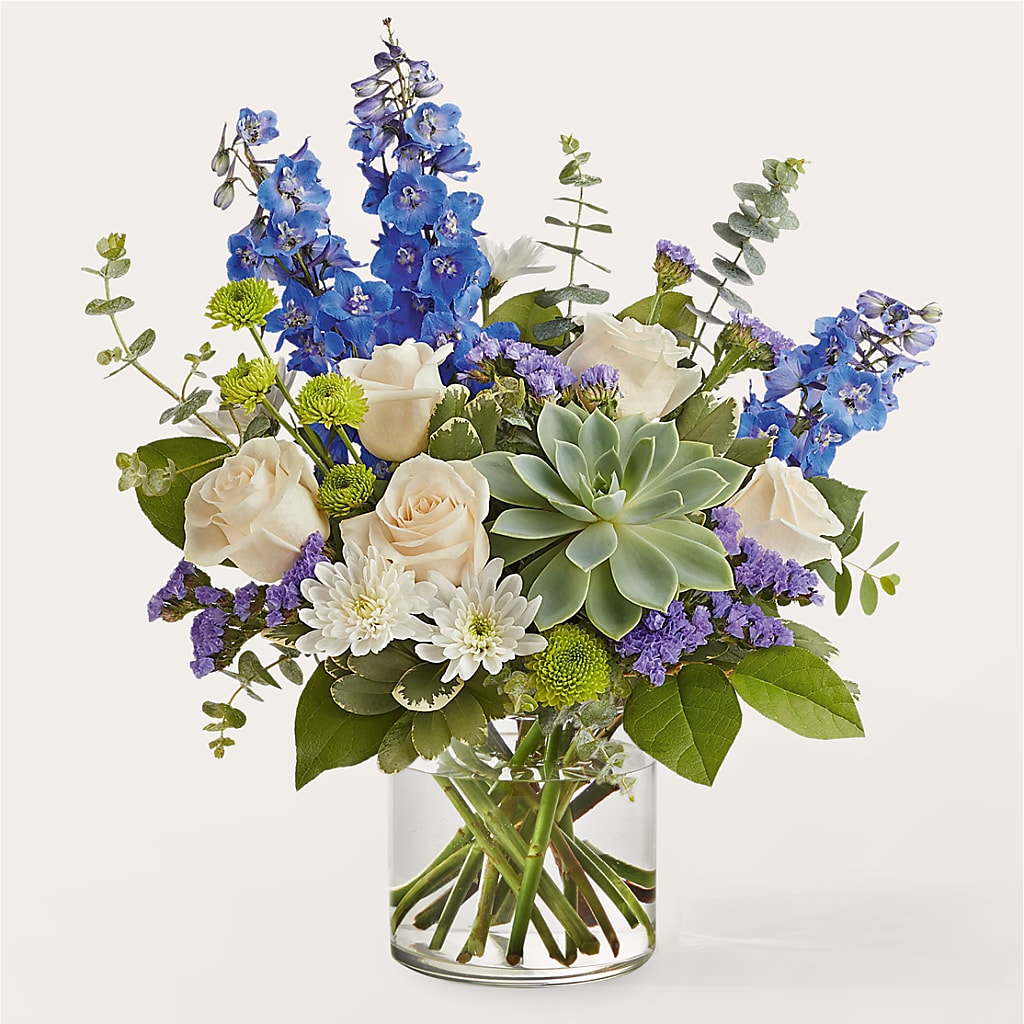 Cerulean Waves Bouquet – BLOSSOMS & BOWS FLORIST & GIFTS, Springfield KY