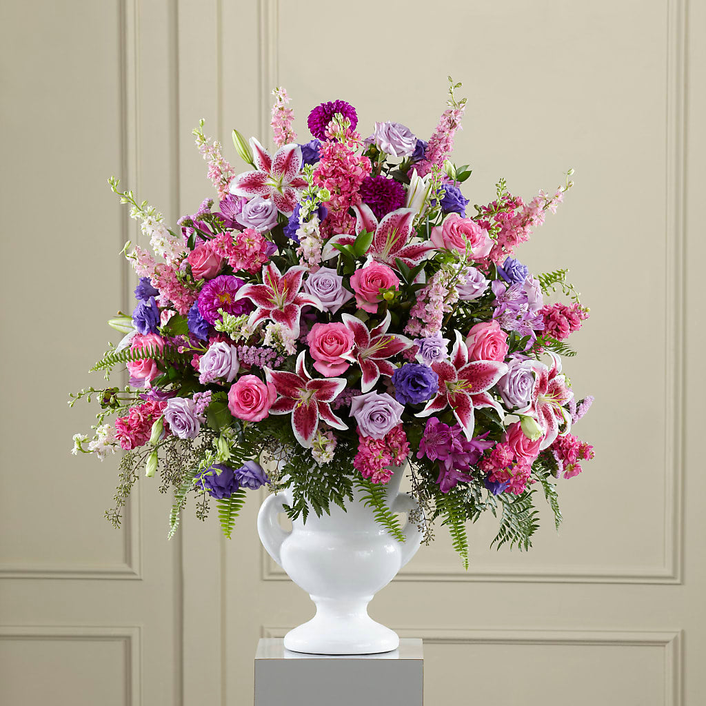Peaceful Tribute Arrangement – BLOSSOMS & BOWS FLORIST & GIFTS, Springfield KY