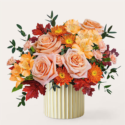 Spiced Latte Bouquet with Ivory Vase – BLOSSOMS & BOWS FLORIST & GIFTS, Springfield KY