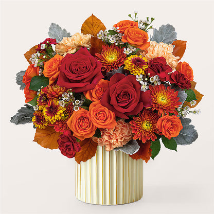 Merlot Bouquet with Ivory Vase – BLOSSOMS & BOWS FLORIST & GIFTS, Springfield KY