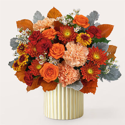 Merlot Bouquet with Ivory Vase – BLOSSOMS & BOWS FLORIST & GIFTS, Springfield KY