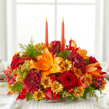 Autumn's Embrace Centerpiece – BLOSSOMS & BOWS FLORIST & GIFTS, Springfield KY